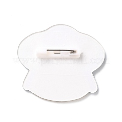Flying Saucer Acrylic Safety Brooch&nbsp;LS-JEWB-D009-11P