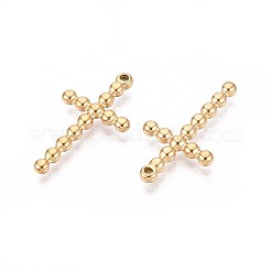 304 Stainless Steel Religion Cross Pendants&nbsp;STAS-T067-34G