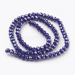 Electroplate Glass Beads Strands&nbsp;GLAA-K027-PL-A06