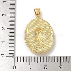 Brass Micro Pave Clear Cubic Zirconia Pendants&nbsp;LS-KK-U046-07G