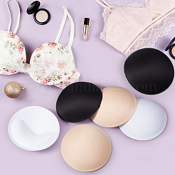 3 Pairs 3 Colors Polyester Round Bra Pads Inserts&nbsp;DIY-BC0016-72