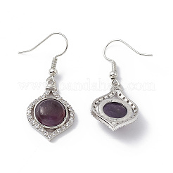 Natural Amethyst Vase Dangle Earrings&nbsp;EJEW-A092-01P-17