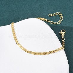 Brass Link Chain Bracelets for Women&nbsp;BJEW-C140-21G