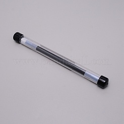 Plastic Pen with Alloy Bottom&nbsp;AJEW-WH0239-83C
