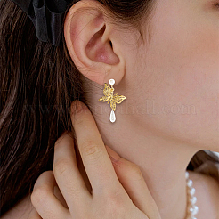 24Pcs 4 Styles 316 Surgical Stainless Steel Clip-on Earring Converters Findings&nbsp;STAS-SC0010-35G