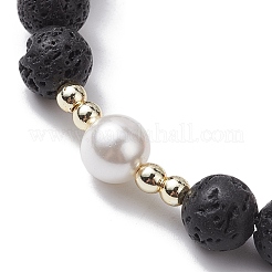 Chakra Theme Natural & Synthetic Mixed Gemstone Stretch Bracelet&nbsp;BJEW-JB10161