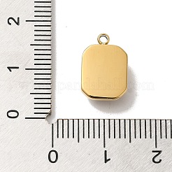 304 Stainless Steel Glass Pendants&nbsp;X-STAS-L022-062G-06