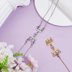 2Pcs 2 Colors Stainless Steel Chain Extender&nbsp;FIND-GO0004-17A
