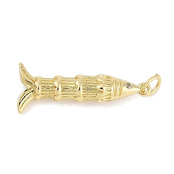 Brass Micro Pave Cubic Zirconia Pendants&nbsp;KK-Q028-69G-02