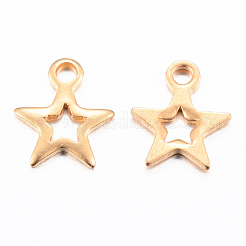 Ion Plating(IP) 304 Stainless Steel Charms&nbsp;X-STAS-H392-01G