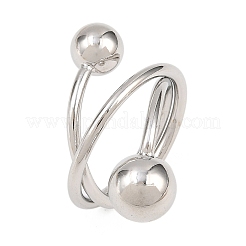 Brass Cuff Rings for Women&nbsp;RJEW-Z113-16P
