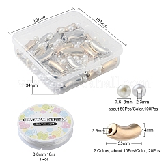 DIY Chunky Tube Beads Bracelet Making Kit&nbsp;DIY-YW0005-16