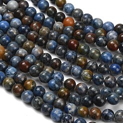 Natural Dumortierite Beads Strands&nbsp;X-G-F826-A01-6mm