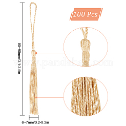 100Pcs Polyester Tassel Big Pendant Decorations&nbsp;FIND-SC0003-36C