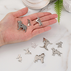 304 Stainless Steel Puppy Pendants&nbsp;STAS-CJ0001-128