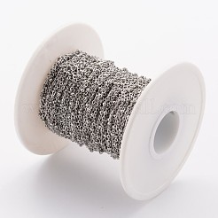 Tarnish Resistant 304 Stainless Steel Cable Chains&nbsp;CHS-K003-01P-0.4MM