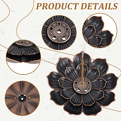 60Pcs Alloy Incense Burner Holder&nbsp;AJEW-WA0001-22