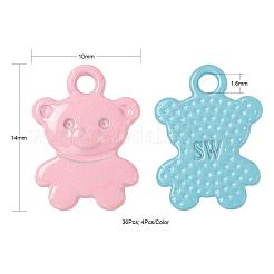 36Pcs 9 Colors Spray Painted Alloy Charms&nbsp;FIND-LS0001-55