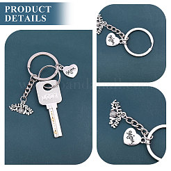4Pcs Alloy Keychain&nbsp;KEYC-CA00004
