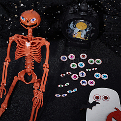36Pcs 9 Styles Halloween Translucent Resin Decoden Cabochons&nbsp;CRES-WR0001-01