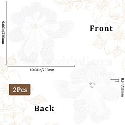 Ppolyester Thread Iron on/Sew On Patches&nbsp;PATC-WH20007-07B
