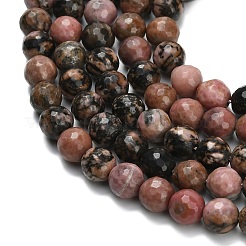 Natural Rhodonite Beads Strands&nbsp;G-L642-F02-8mm