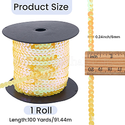1 Roll Plastic Paillette/Sequins Chain Rolls&nbsp;KY-CY0001-14B