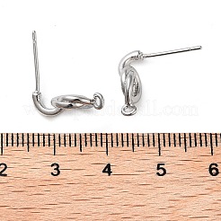 Brass Studs Earringss Finding&nbsp;KK-K364-10P