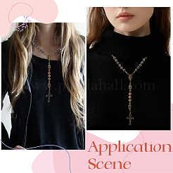 DIY Rosary Bead Necklaces Making Kits&nbsp;DIY-SC0031-45