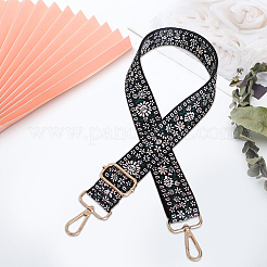 Flower Pattern Nylon Canvas Handbag Webbing Bag Straps&nbsp;PW-WG5C768-02