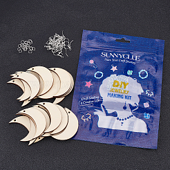DIY Moon Drop Earring Making Kits&nbsp;DIY-SC0018-65
