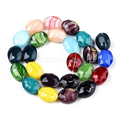 Pearl Luster Plated Glass Bead Strands&nbsp;X-EGLA-E037-PL08