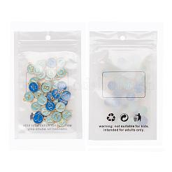 2 Sets 2 Styles Golden Plated Alloy Enamel Charms&nbsp;ENAM-YW0001-28C