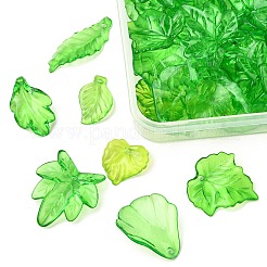 210Pcs 7 Styles Transparent Acrylic Pendants&nbsp;OACR-FP0001-18