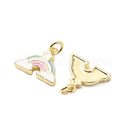 Brass Enamel Charms&nbsp;KK-L237-028G-04