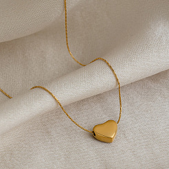 304 Stainless Steel Heart Pendant Necklaces for Women&nbsp;LS-GT5254