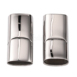 Tarnish Resistant 316 Surgical Stainless Steel Magnetic Clasps with Glue-in Ends&nbsp;STAS-G241-14C-P