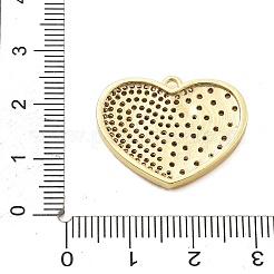 Brass Micro Pave Cubic Zirconia Pendant&nbsp;KK-L228-27G