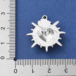 Alloy Enamel Pendants&nbsp;PALLOY-O002-14B-AS
