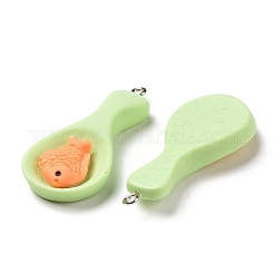 Opaque Resin Pendants&nbsp;RESI-G032-F03