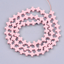 Spray Painted Non-magnetic Synthetic Hematite Beads Strands&nbsp;G-T116-18A-05