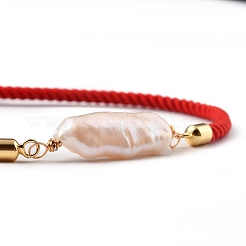 Adjustable Nylon Twisted Cord Slider Bracelets&nbsp;BJEW-JB05322-01