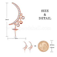Brass Dangle Stud Earrings&nbsp;JE889A