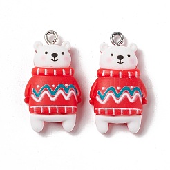 Christmas Theme Opaque Resin Pendants&nbsp;FIND-E025-21