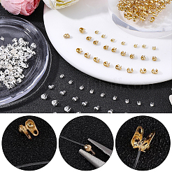 300Pcs 304 Stainless Steel Bead Tips&nbsp;STAS-BBC0010-15