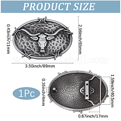 1Pc Tibetan Style Alloy Belt Buckles&nbsp;FIND-GF0009-31AS