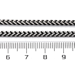 2.5MM 304 Stainless Steel Wheat Chain Necklaces&nbsp;NJEW-Q013-16B