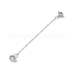 Brass Magnetic Clasp with Cable Safety Chain&nbsp;KK-F839-036P