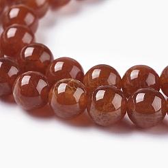 Natural Crackle Agate Beads Strands&nbsp;G-D868-8mm-01