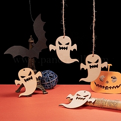 Ghost Shape Halloween Blank Wooden Cutouts Ornaments&nbsp;WOOD-L010-06